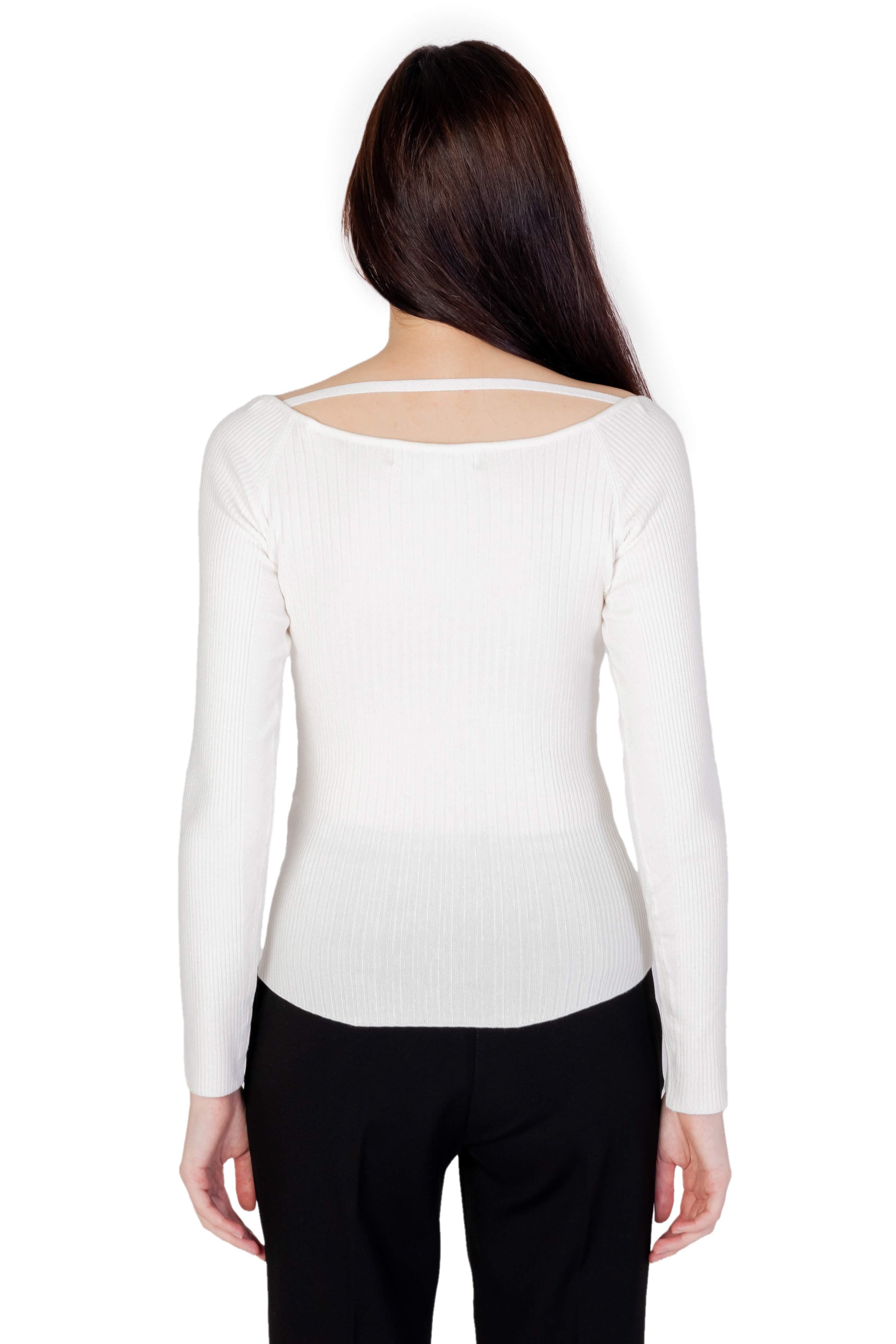 Guess  Women's Ribbed Knit Top White