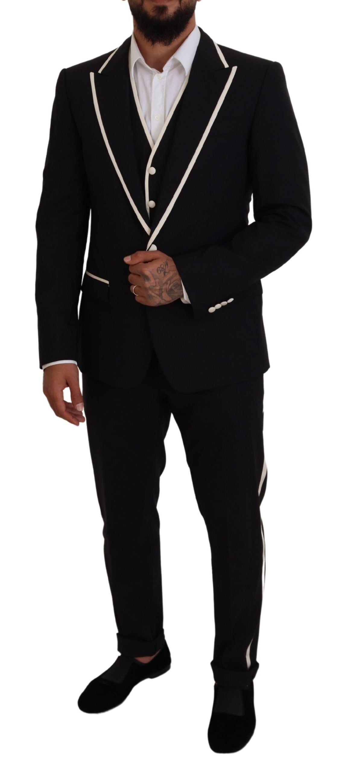 Dolce & Gabbana  Men's Classic Single Breasted Suit in Black