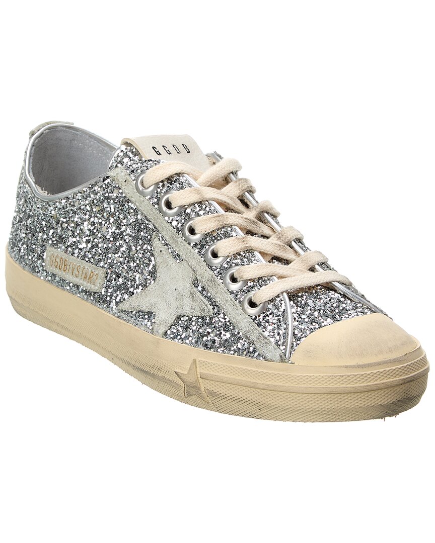 Golden Goose Vstar2 Glitter & Suede Sneaker