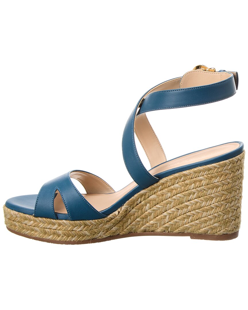 Stuart Weitzman Zuzu Leather Wedge Sandal