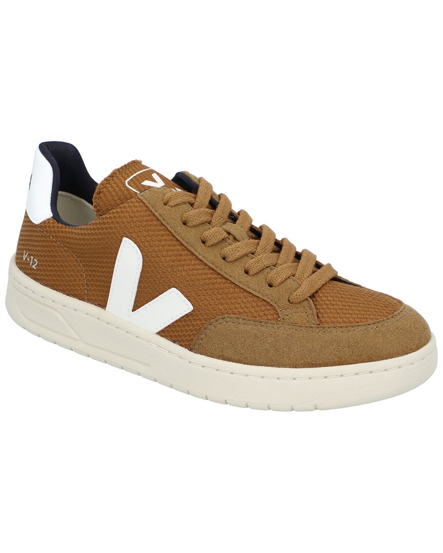 Veja V-12 Leather & Suede Trim B-Mesh Sneaker