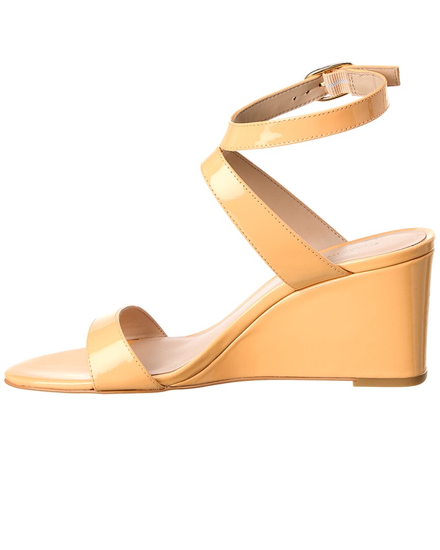 Stuart Weitzman Ave Strap 75 Patent Wedge Sandal