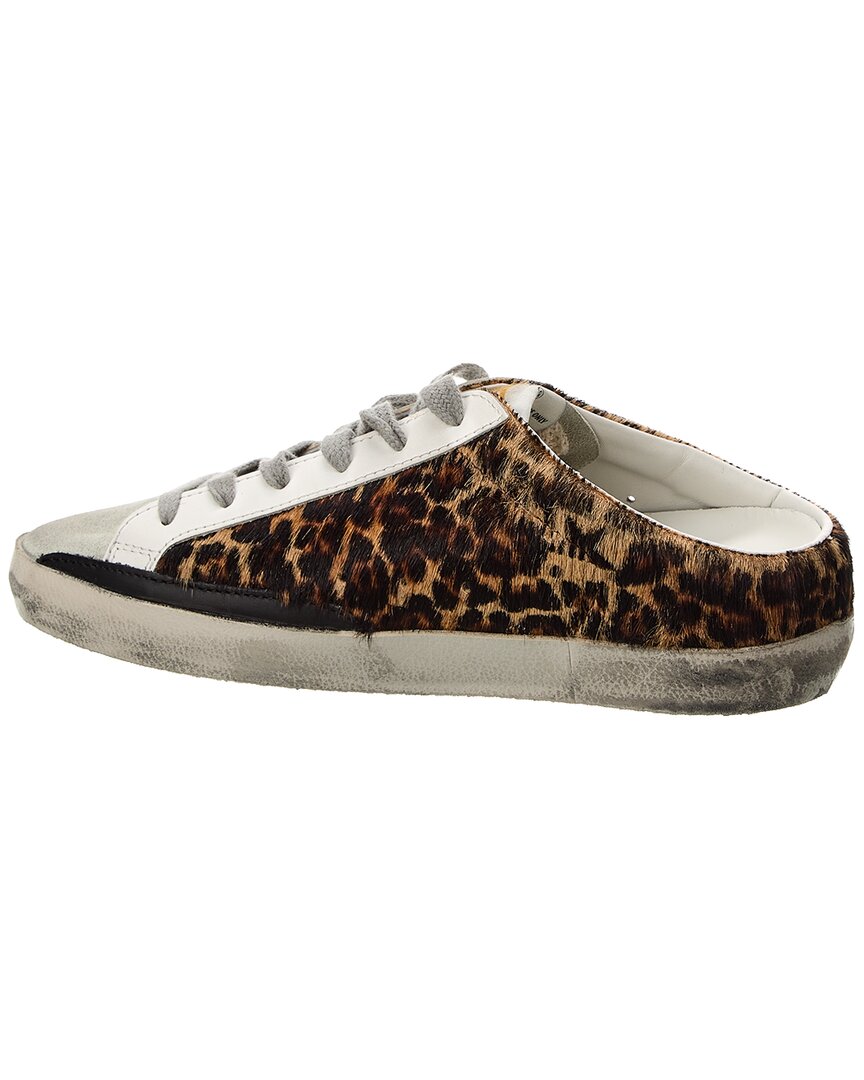 Golden Goose Superstar Sabot Haircalf & Leather Sneaker