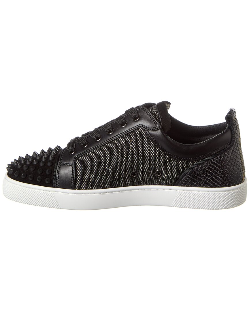 Christian Louboutin Louis Junior Orlato Linen & Leather Sneaker