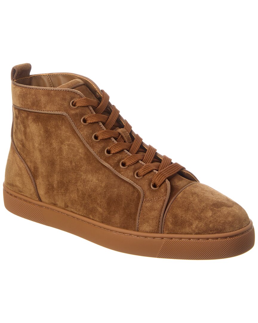 Christian Louboutin Louis Suede High-Top Sneaker