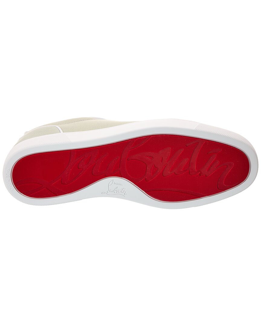 Christian Louboutin Varsijunior Gabardine & Leather Sneaker