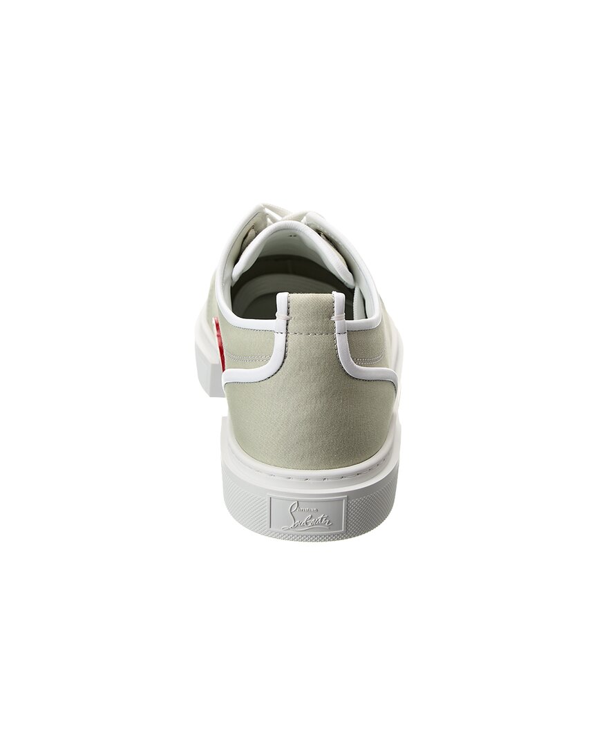 Christian Louboutin Adolon Junior Canvas & Leather Platform Sneaker