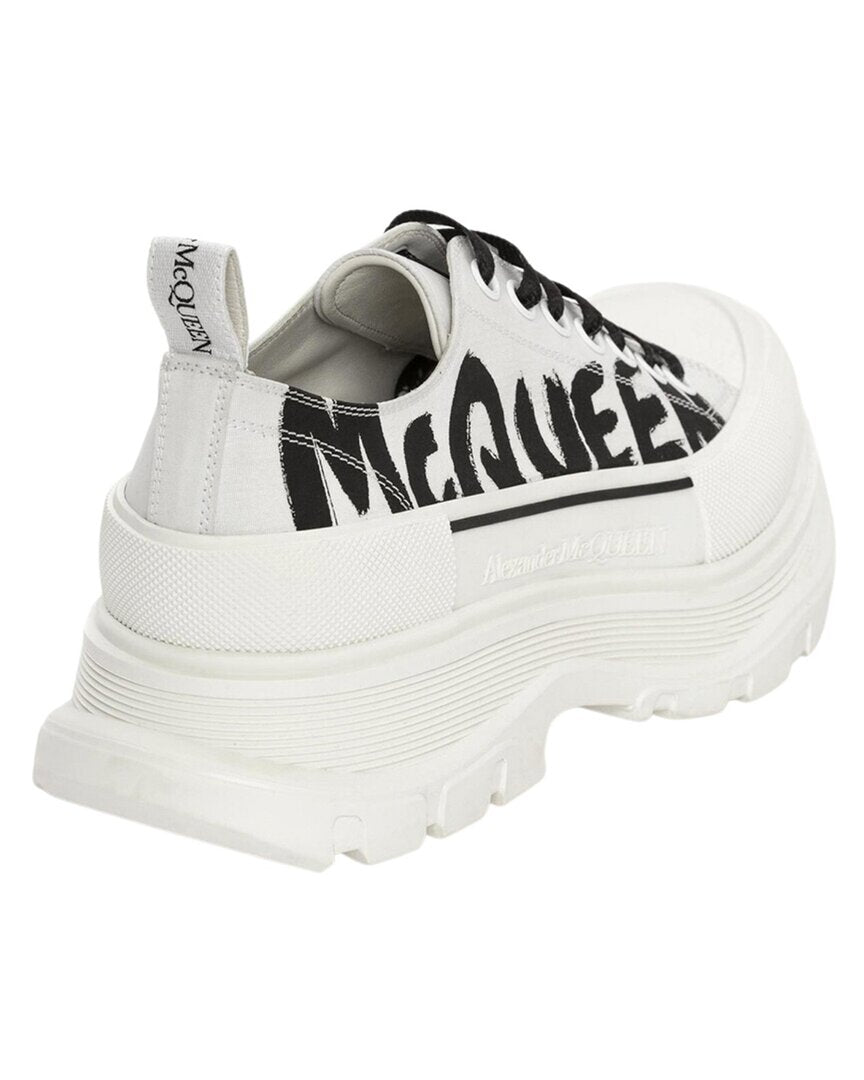 Alexander Mcqueen Tread Slick Lace Up Leather Sneaker