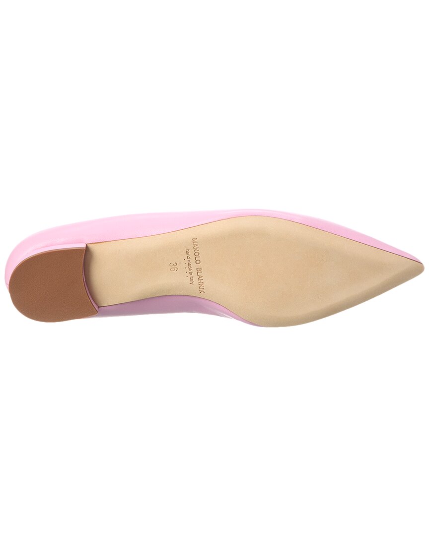 Manolo Blahnik Kietta Leather Flat