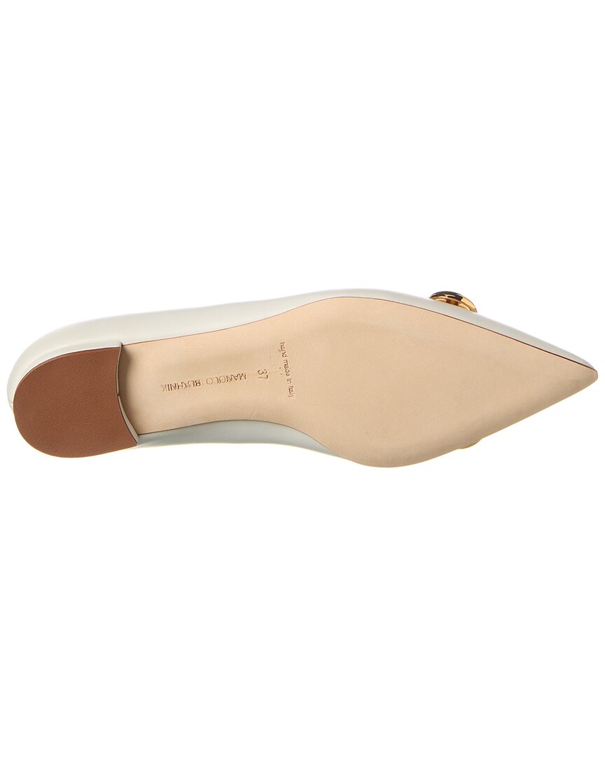 Manolo Blahnik Chappa Leather Flat