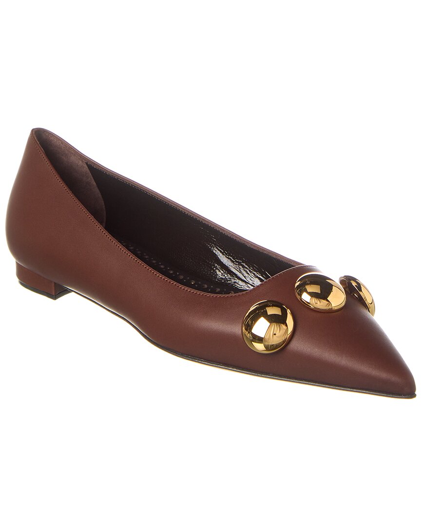 Manolo Blahnik Chappa Leather Flat