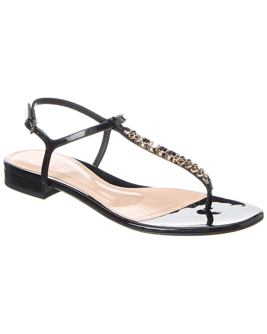 Gucci Signoria Patent Sandal