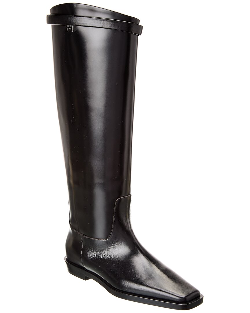 Toteme Leather Knee-High Riding Boot