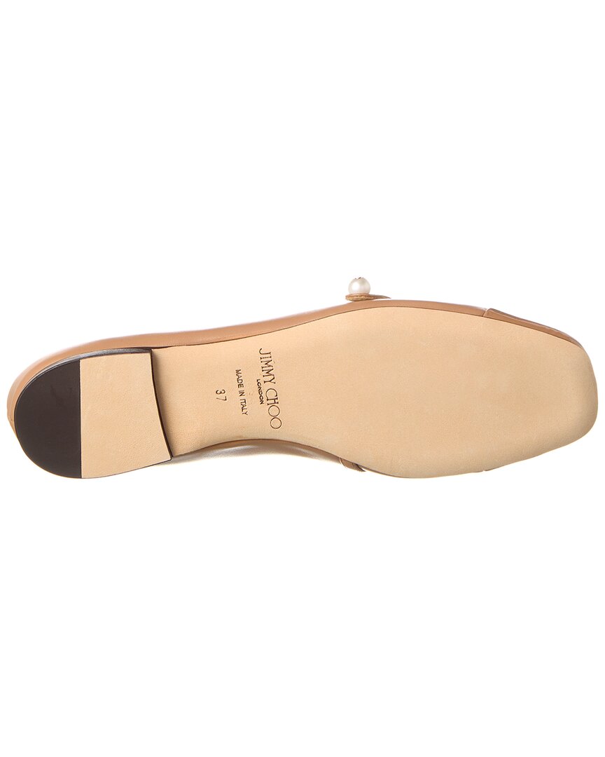 Jimmy Choo Elisa Leather & Patent Flat