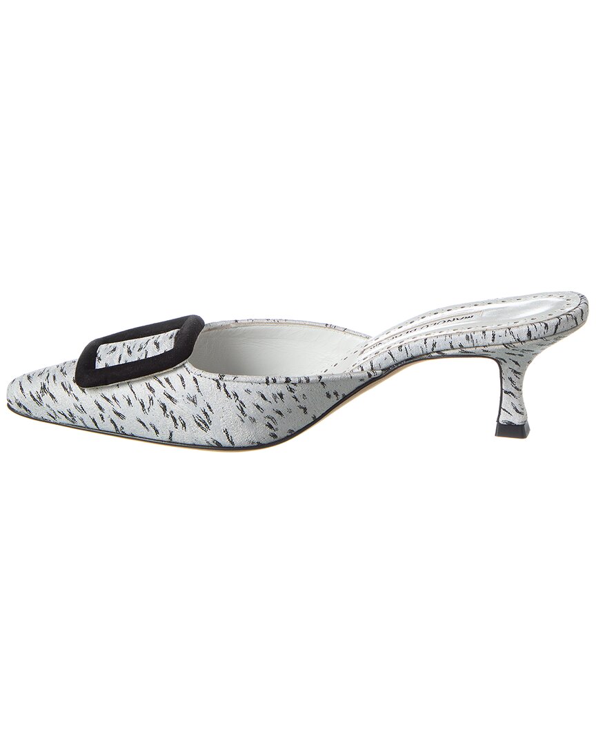 Manolo Blahnik Maysalebi 50 Jacquard Mule