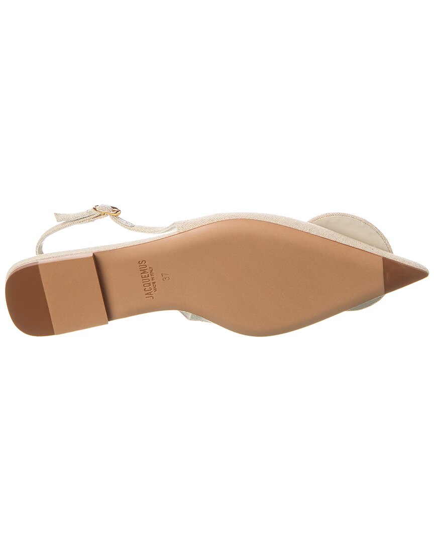 Jacquemus Duelo Canvas Slingback Flat