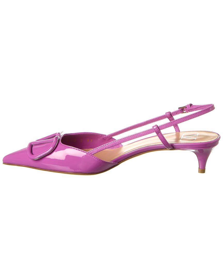 Valentino Vlogo 40 Patent Slingback Pump