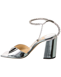 Jimmy Choo Saeda Block Heel 85 Leather Sandal2