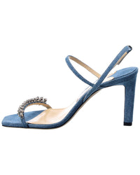 Jimmy Choo Meira 85 Denim Sandal2