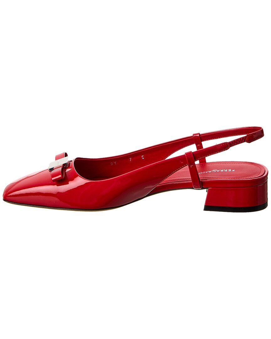 Ferragamo Marlina Patent Slingback Flat