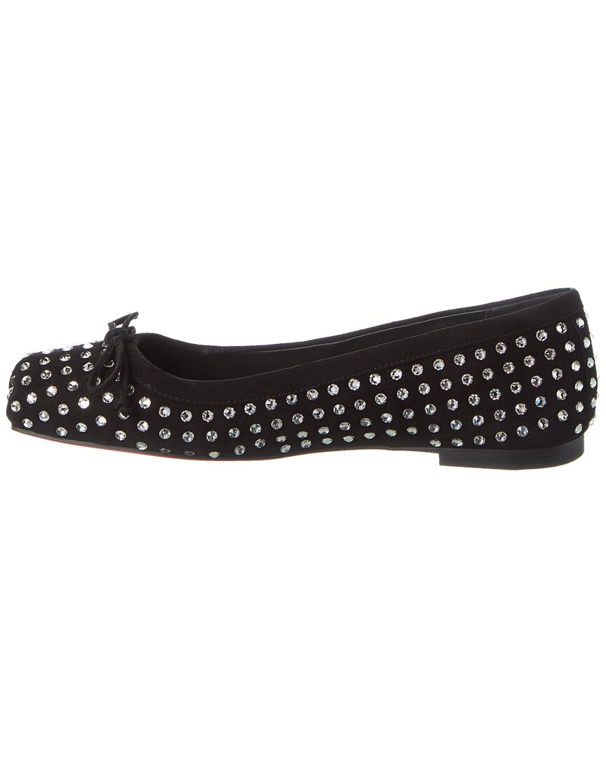 Christian Louboutin Mamadrague Strass Boum Suede Flat