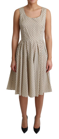 Dolce & Gabbana Polka Dotted Cotton A-Line Dress5