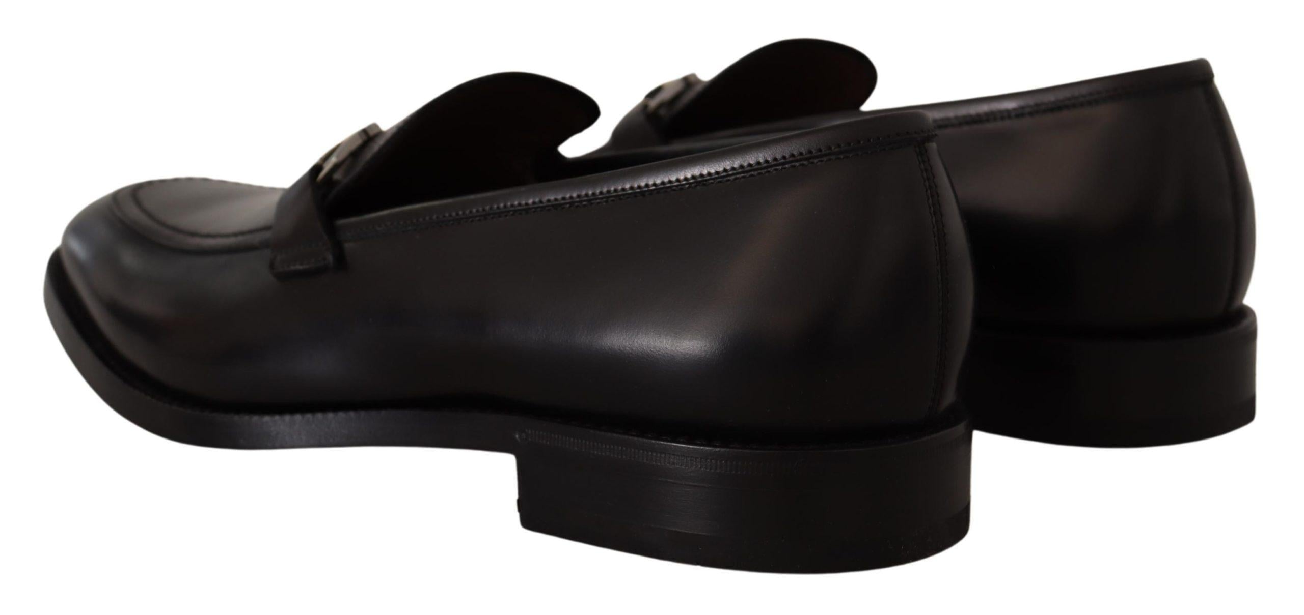 Salvatore Ferragamo  Gancini Bit Leather Loafers for Men  Black