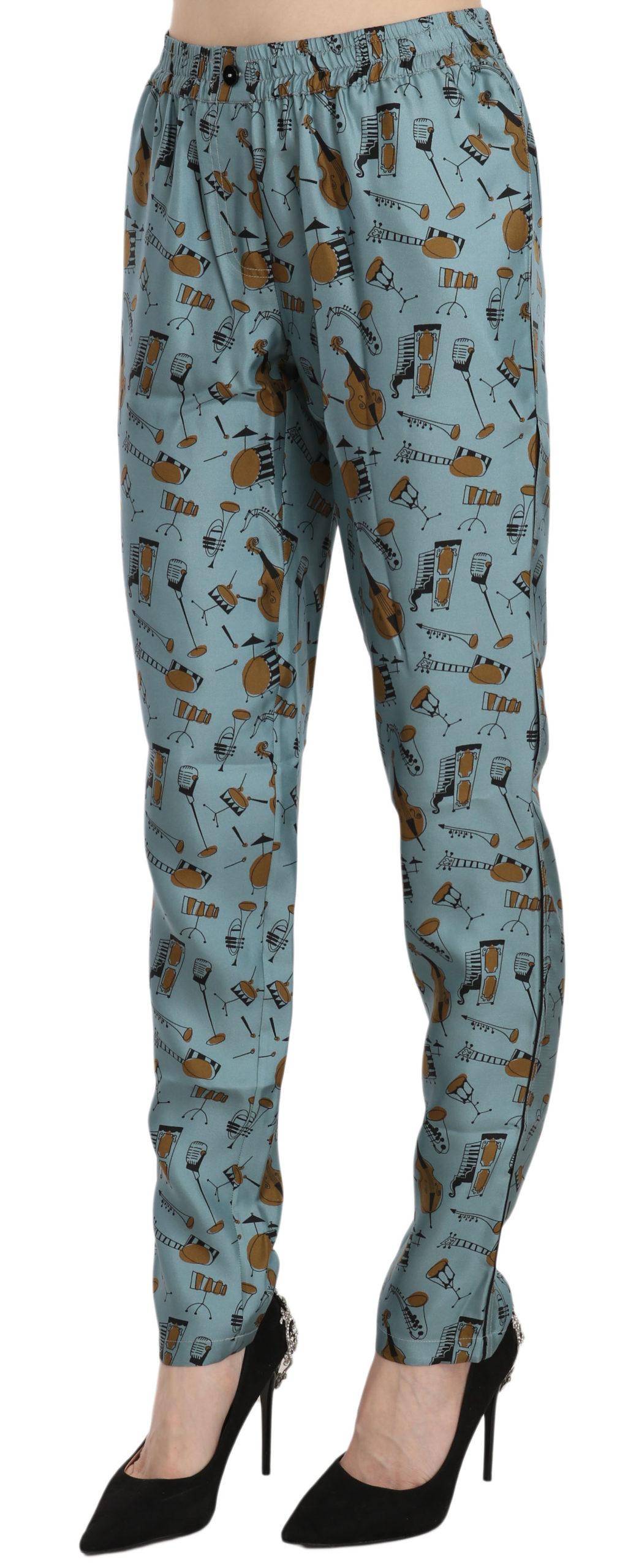 Dolce & Gabbana Musical Instruments Print Tapered Pants9