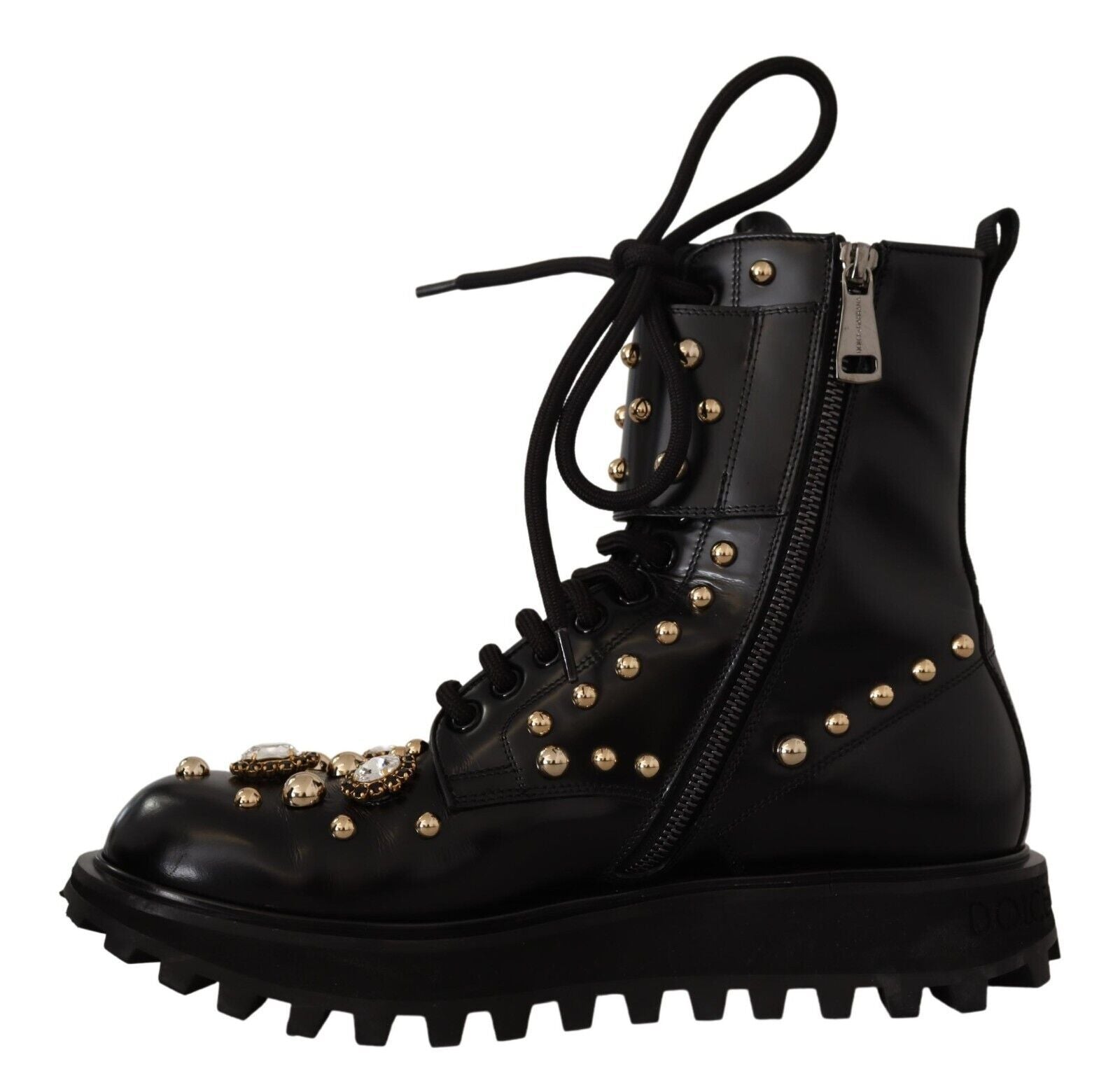 Dolce & Gabbana Crystal Embellished Leather Boots14