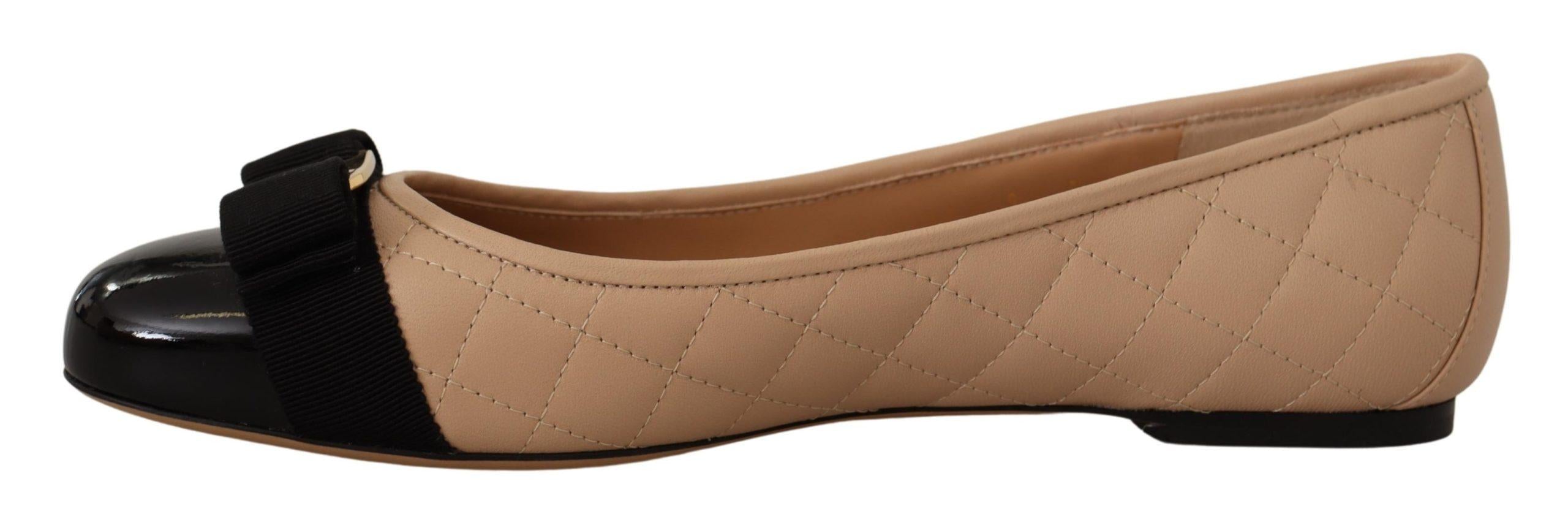 Salvatore Ferragamo Quilted Nappa Leather Ballet Flats9