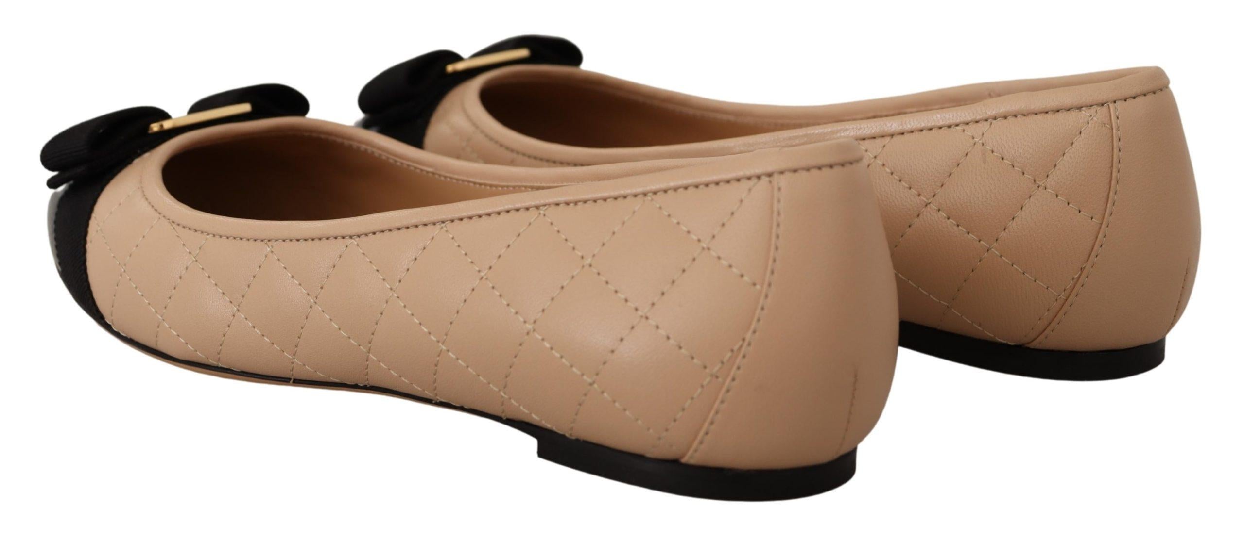 Salvatore Ferragamo Quilted Nappa Leather Ballet Flats20