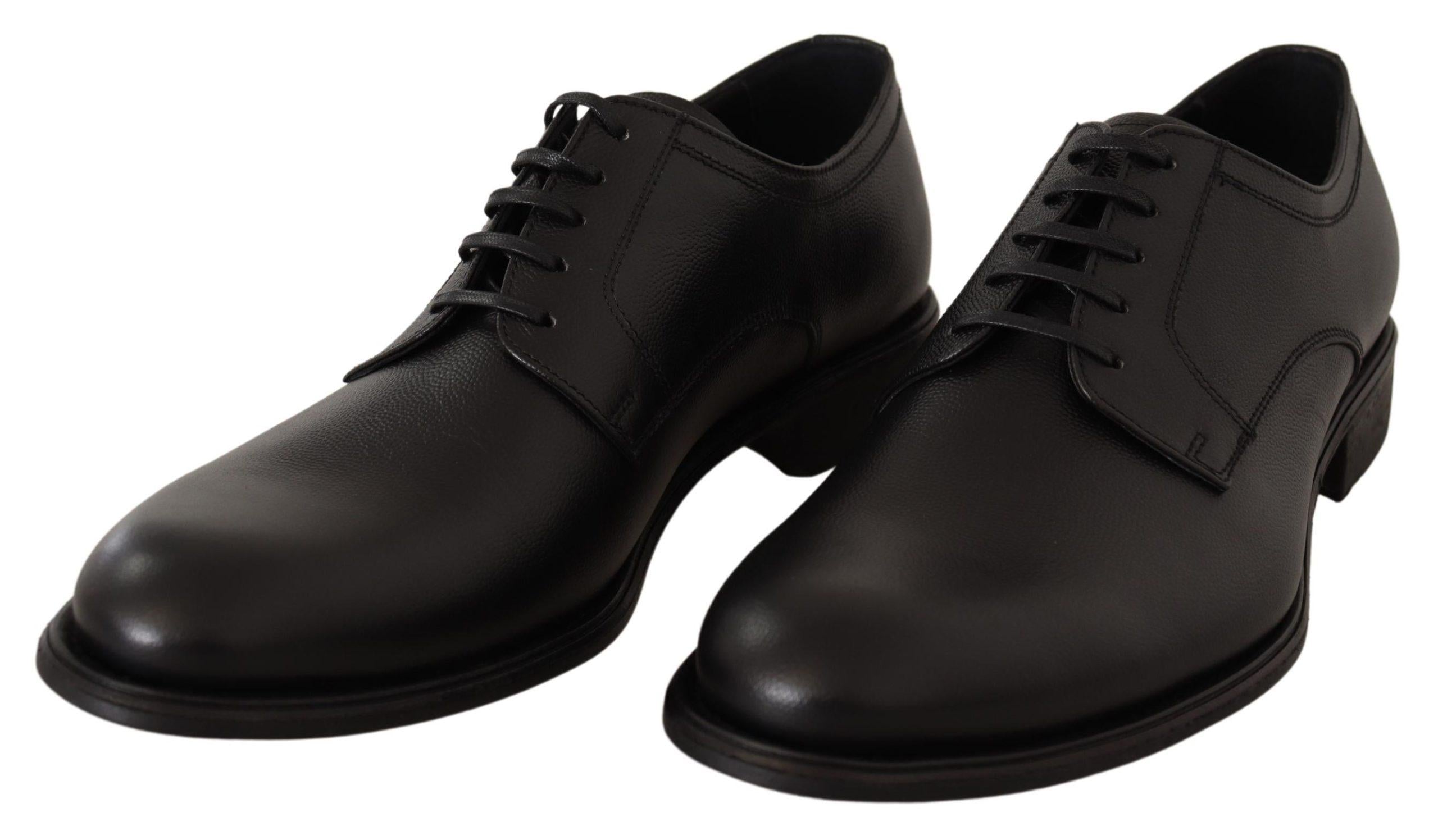 Dolce & Gabbana  Men's Black Leather Oxford Shoes