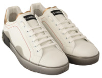 Dolce & Gabbana  Portofino Leather Sneakers White5