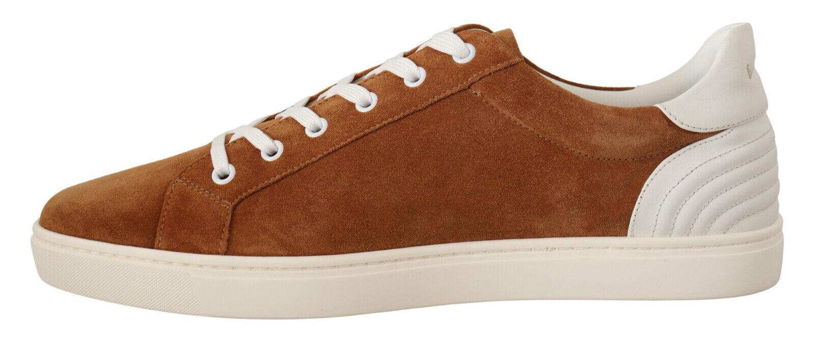 Dolce & Gabbana  Suede Low Top Sneakers - Brown