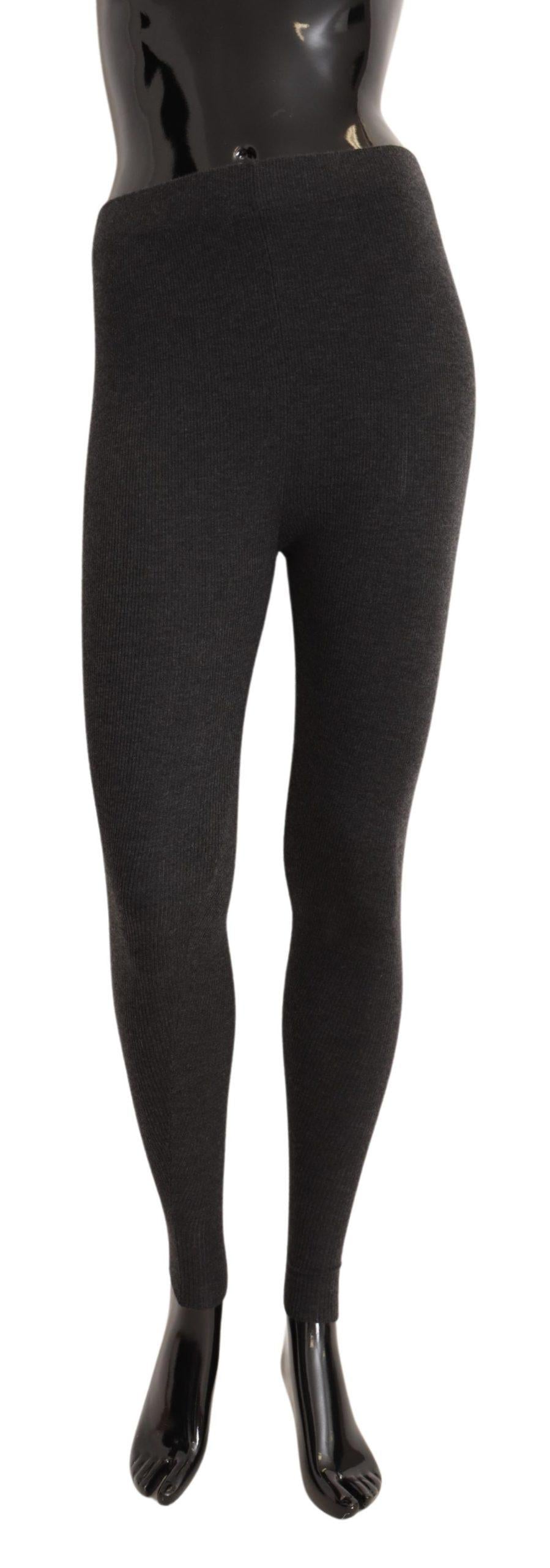 Dolce & Gabbana  Ribbed Leggings for Women - Black