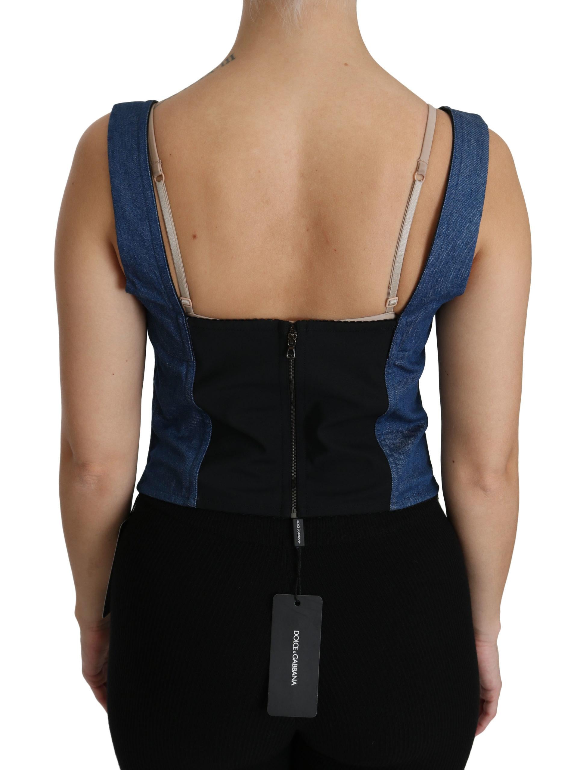 Dolce & Gabbana  Denim Corset Top