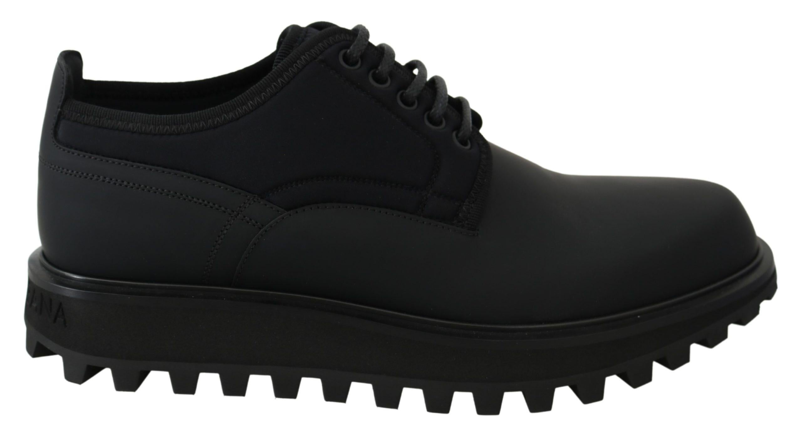 Dolce & Gabbana  Portofino Lace-Up Sneakers in Black