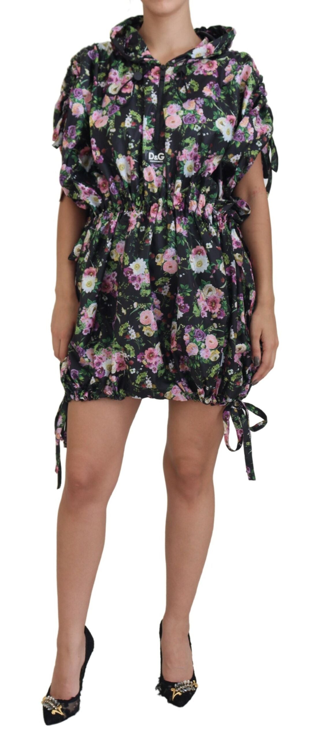 Dolce & Gabbana  Floral Print Hooded Dress