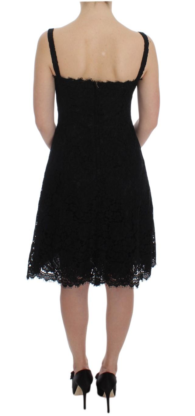 Dolce & Gabbana Floral Lace Shift Knee Length Dress35