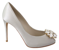 Dolce & Gabbana Gorgeous  Crystals Peep Toe Heels Pumps6