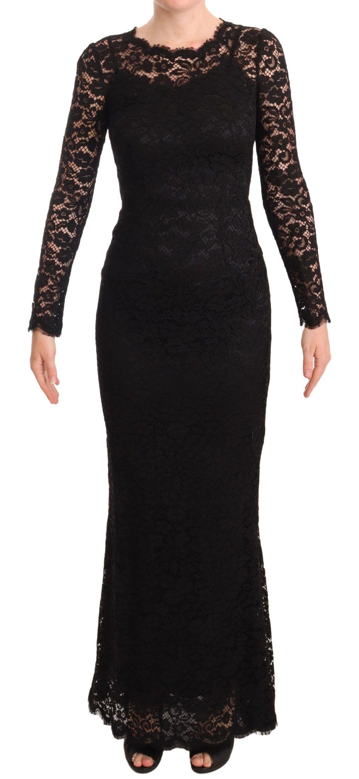 Dolce & Gabbana Lace Mermaid Long Sleeves Dress4