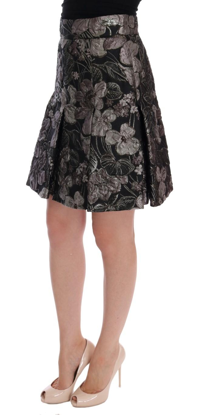 Dolce & Gabbana  Floral Brocade Mini Skirt