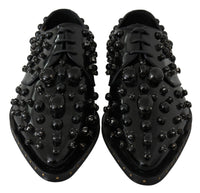 Dolce & Gabbana Leather Crystal Dress Shoes28