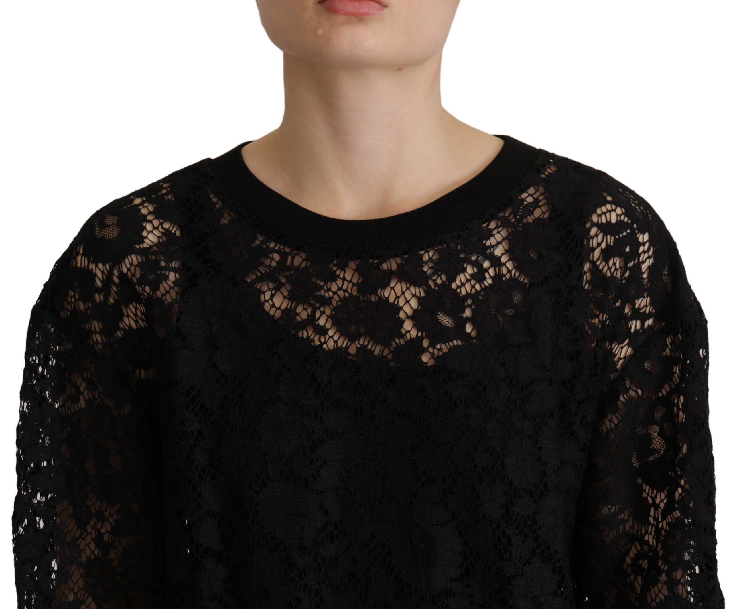 Dolce & Gabbana  Lace T-shirt - Black