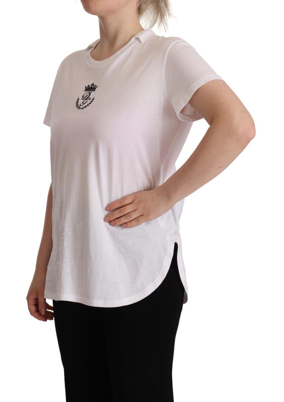 Dolce & Gabbana  Women's Classic TShirt with Embroidered Logo - White