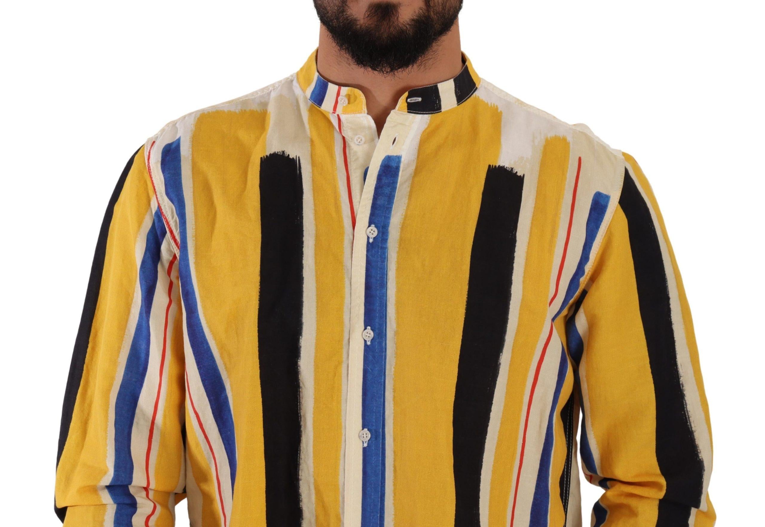 Dolce & Gabbana  Men's Striped Cotton Shirt