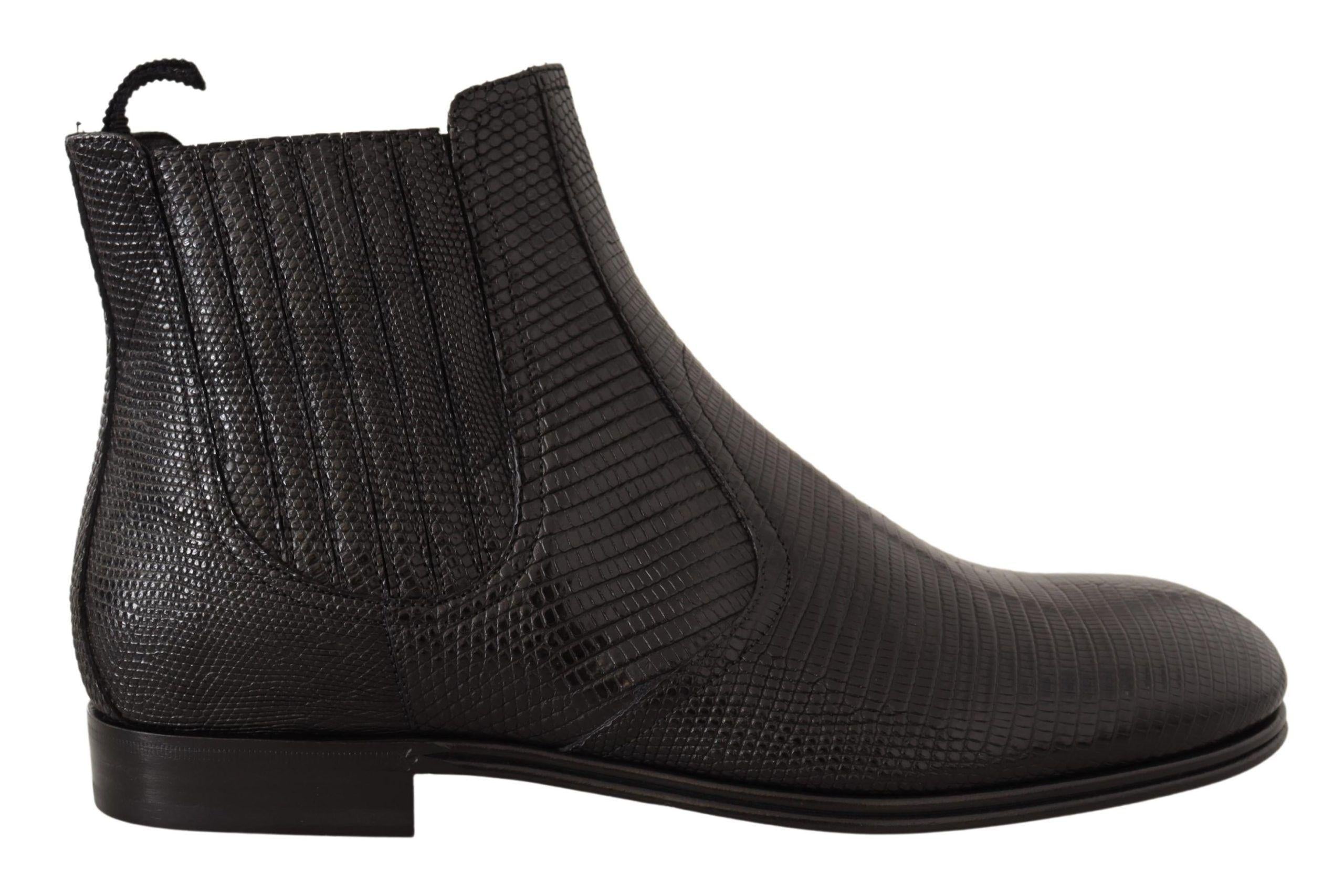 Dolce & Gabbana Lizard Skin Ankle Boots