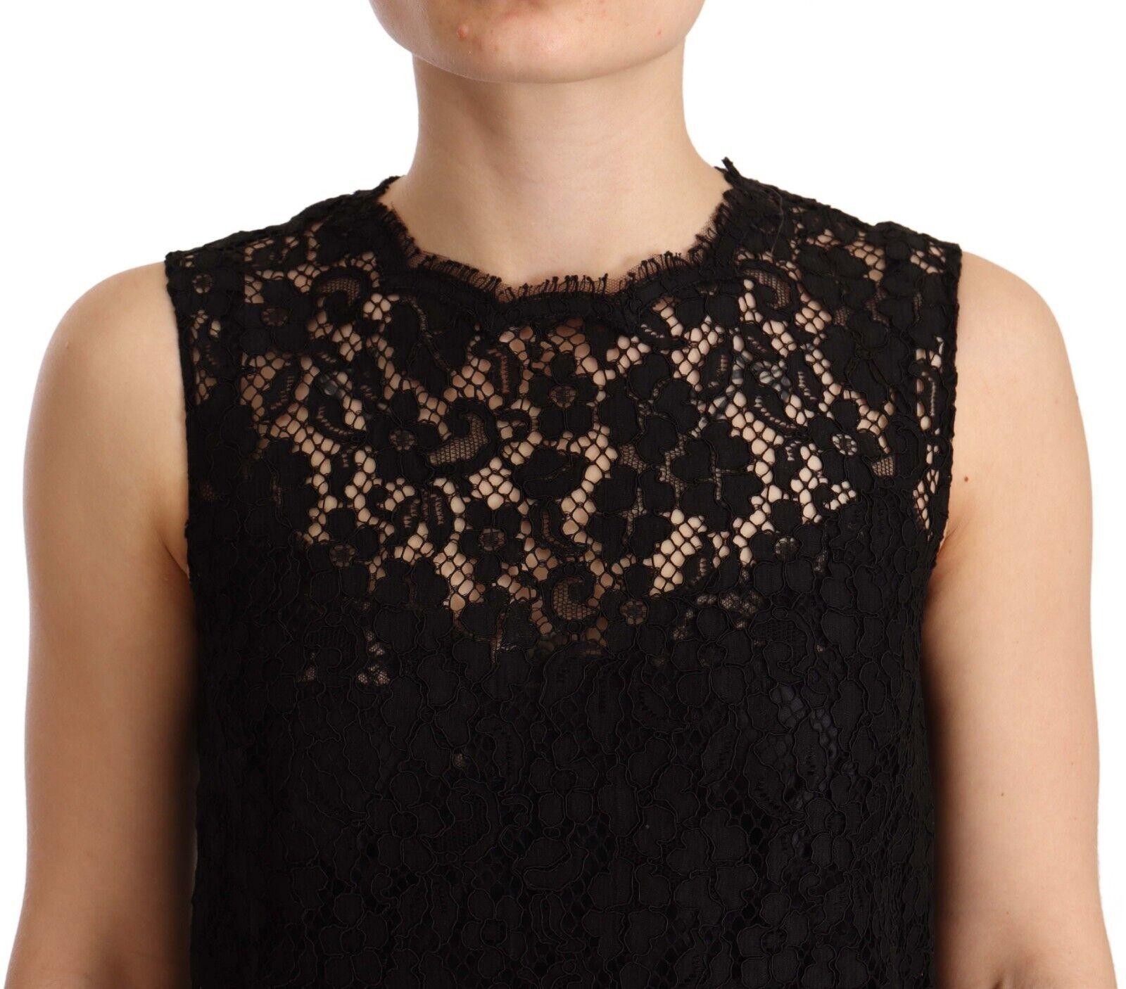 Dolce & Gabbana  Black Lace Mini Dress