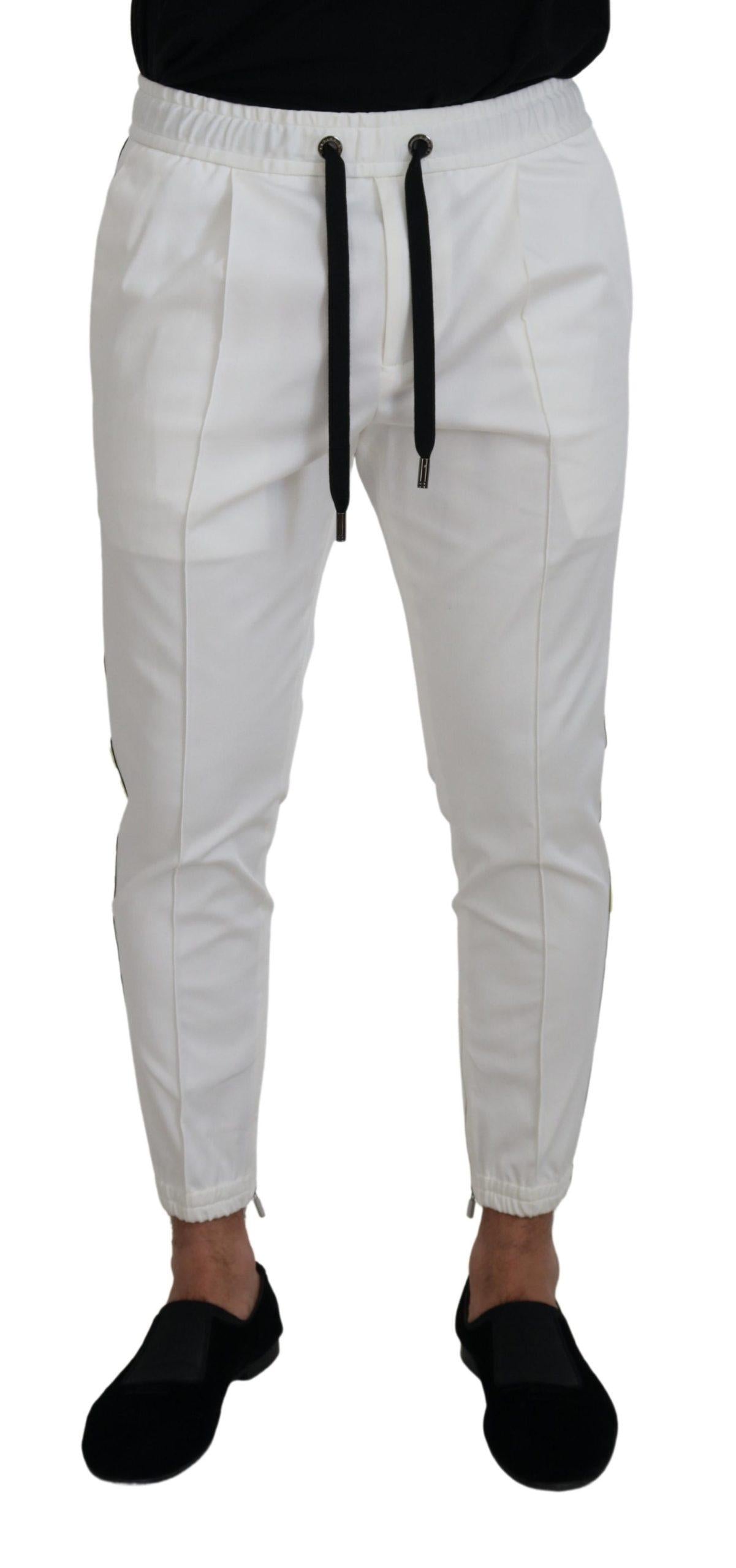 Dolce & Gabbana  Men's White Jogger Sweatpants