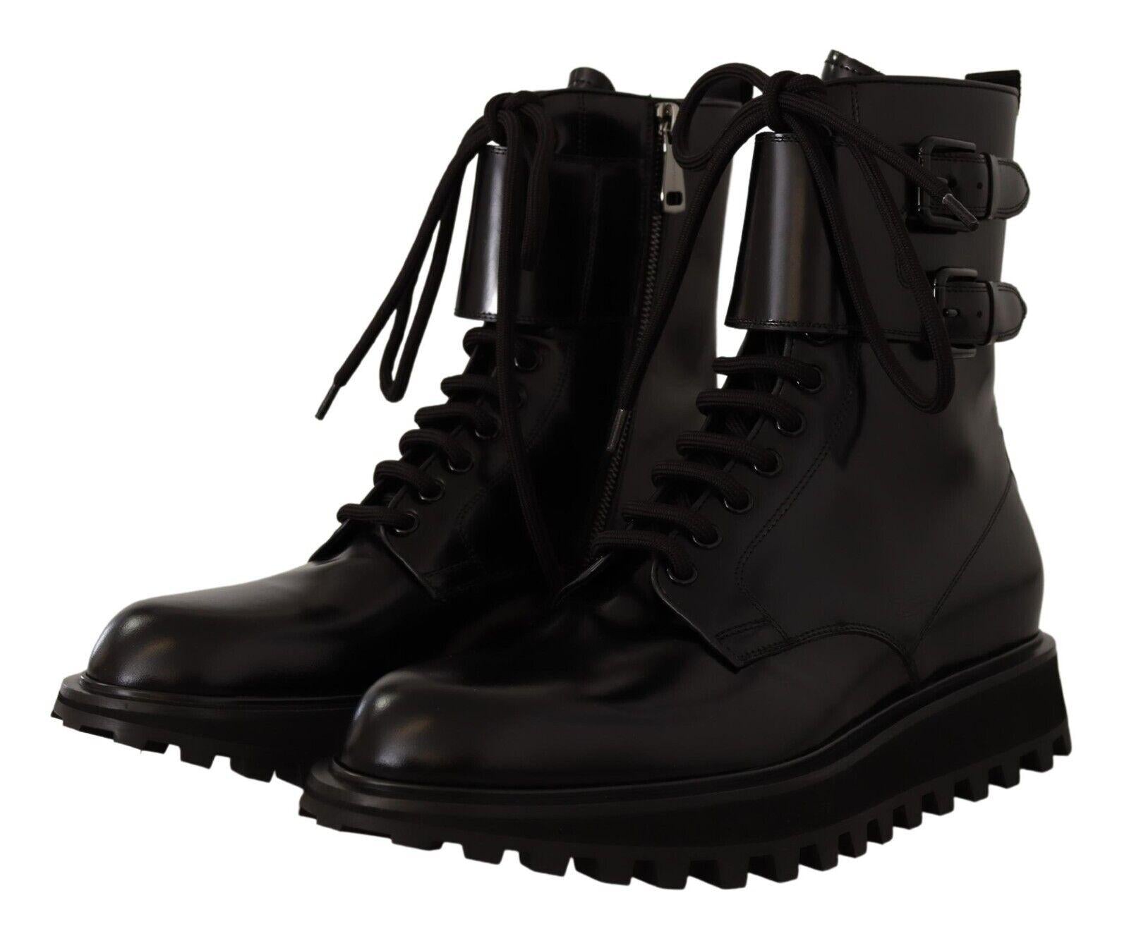 Dolce & Gabbana  Men's Black Lace-up Boots9